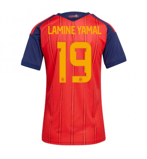 Espanja Lamine Yamal #19 Kotipaita Naisten MM-kisat 2026 Lyhythihainen Espanja Lamine Yamal #19 Kotipaita Naisten MM-kisat 2026 Lyhythihainen